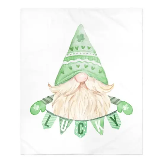 Lucky Leprechaun Throw Blanket 50" x 60" Sherpa Fleece Blanket {1}