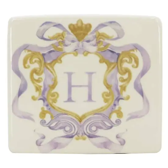 4.5" x 4" Ceramic Monogram D&eacute;cor by Ashland&reg; H {1}