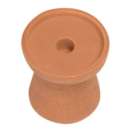 Hello Honey&reg; Stoneware Pillar & Taper Candle Holders Terracotta {3}