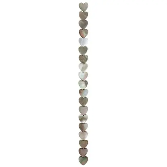 Gray Shell Heart Beads, 10mm by Bead Landing&trade; {4}