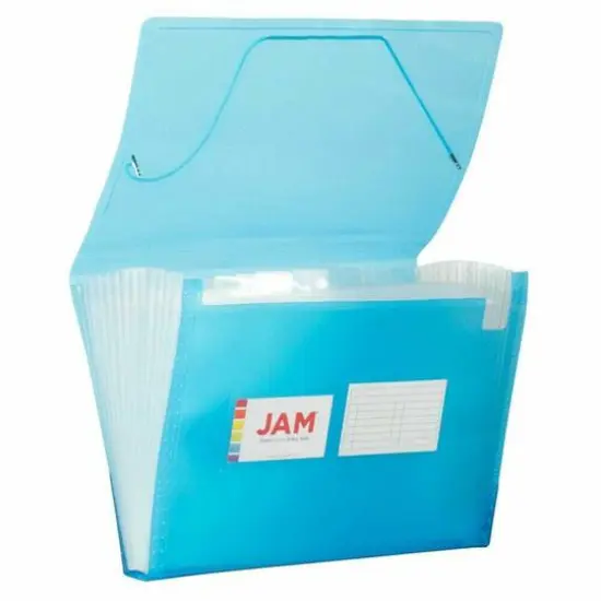 JAM Paper 9" x 13" 13-Pocket Expanding File, 2ct. Gray {2}