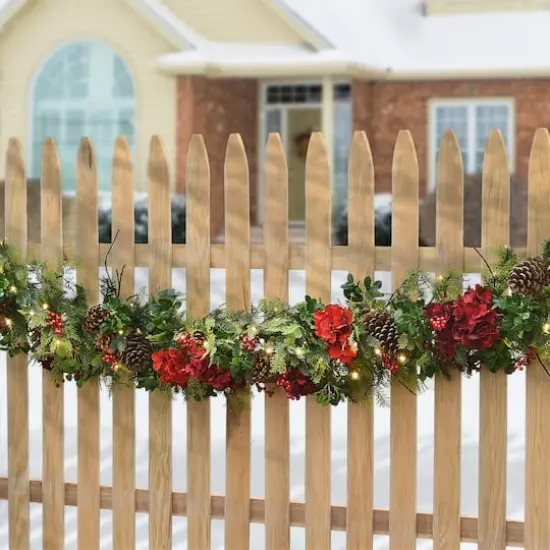 9ft. Decorated Vienna Waltz Garland with LED Lights {3}