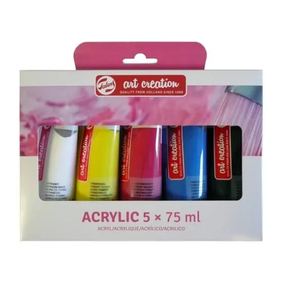 Talens Art Creation 5 Color Acrylic Set, 75mL Tubes {1}