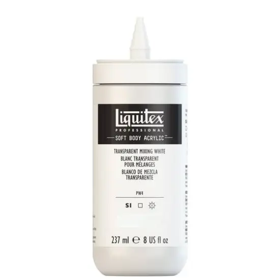 Liquitex&reg; Professional Soft Body Acrylic Color, 8oz. Transparent Mixing White {7}