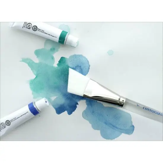 Connoisseur&reg; White Taklon Short Handle Scrubber Brush {5}