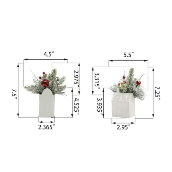 Christmas Mix In Ceramic Christmas House Pot Set {3}