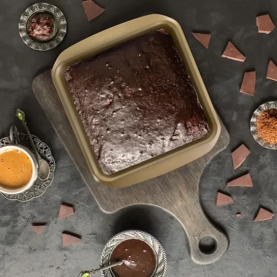 Kenmore Elite 8" Nonstick Carbon Steel Square Cake Pan {6}