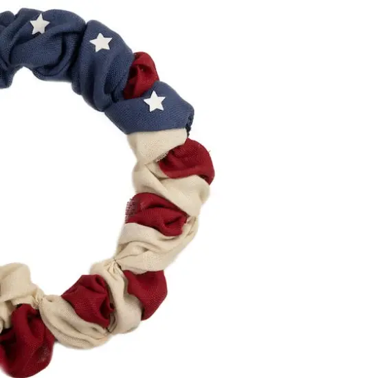 20" Americana Stars & Stripes Burlap Wreath {5}