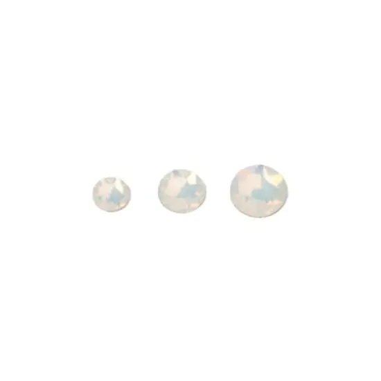 Round Flatback Austrian Crystals Mix by Bead Landing&trade;, 60ct. White Opal {3}