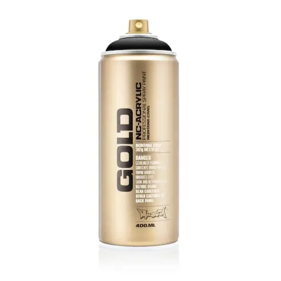 Montana&trade; Cans GOLD Shock Color Spray Paint, 400mL S9000 Shock Black {7}