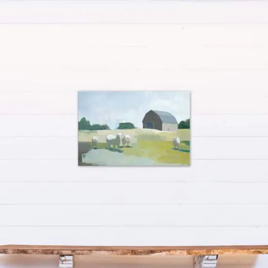 Barn Cows 20" x 30" Canvas Wall Art {5}