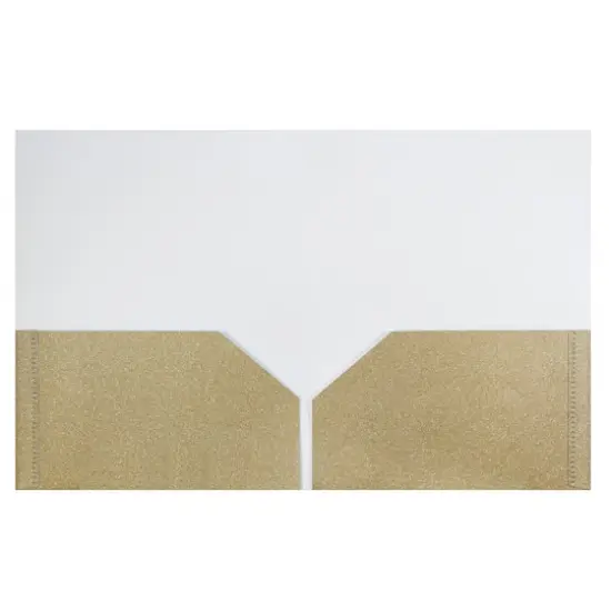 JAM Paper 2-Pocket Plastic Glitter Folders, 6ct. {5}