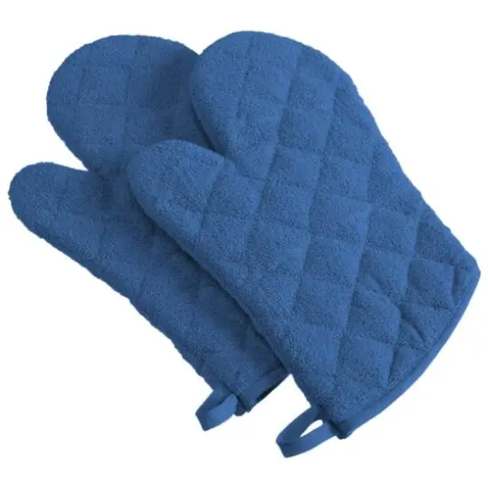DII&reg; Terry Oven Mitts, 2ct. Black {2}