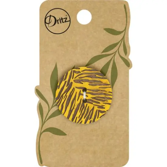 Dritz&reg; 30mm Sustainable Coconut Round Button, 3ct. Red {2}