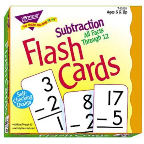 Trend Enterprises&reg; Subtraction 0-12 All Facts Flash Cards {1}