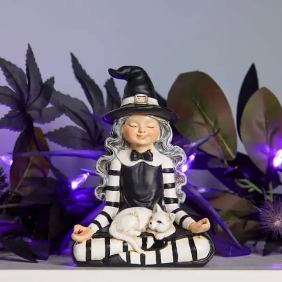 5" Yoga Witch Tabletop Figurine {3}
