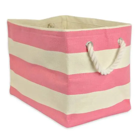 DII&reg; Small Rectangle Stripes Paper Bin Pink {1}