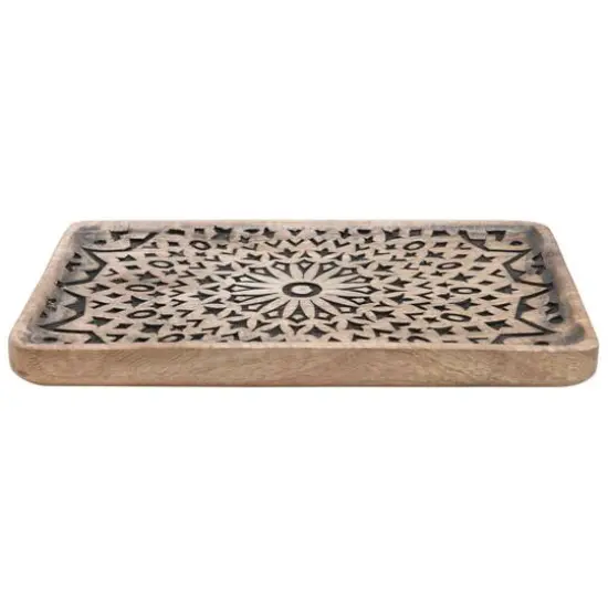 Hello Honey&reg; Hand-Carved Mango Wood Tray {1}