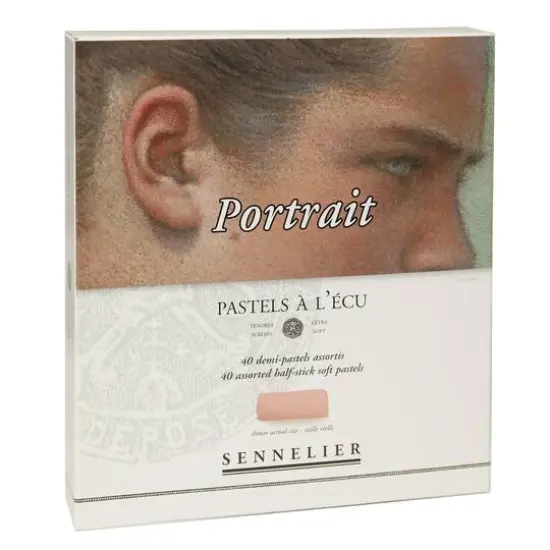 Sennelier Extra-Soft Portrait 40 Color Half Stick Pastel Set {3}