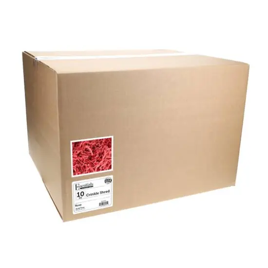 Essentials by Leisure Arts Crinkle Shred Box, 10lb. Rose {4}