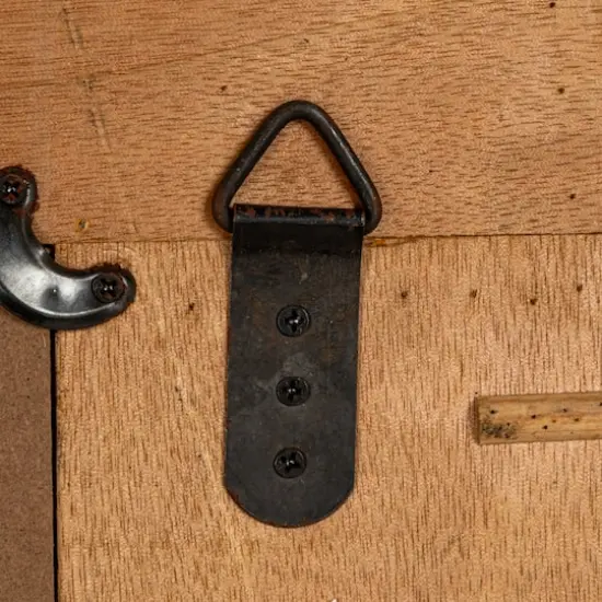 Hello Honey&reg; 43" Natural Brown Bamboo Rectangular Wall Mirror {5}