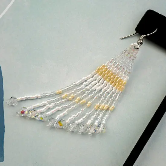 John Bead 11/0 Miyuki Delica Glass Seed Beads, 5g Crystal AB {4}