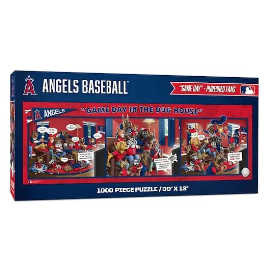 MLB Game Day in the Dog House 1,000 Piece Puzzle Los Angeles Angels {1}