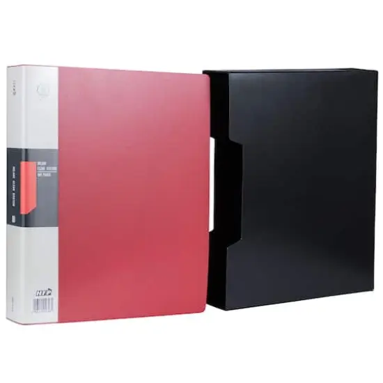 JAM Paper 9.75" x 11.5" Red Display Book {1}