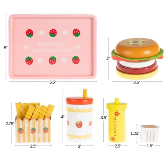 Toy Time Fast Food Cheeseburger Meal Playset {3}