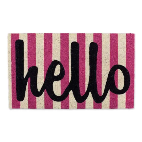 DII&reg; Hello Stripes Doormat {1}