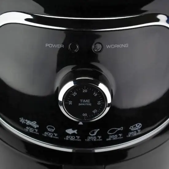 Brentwood Black 2qt. 1200 Watt Electric Air Fryer with Timer & Temperature Control {7}