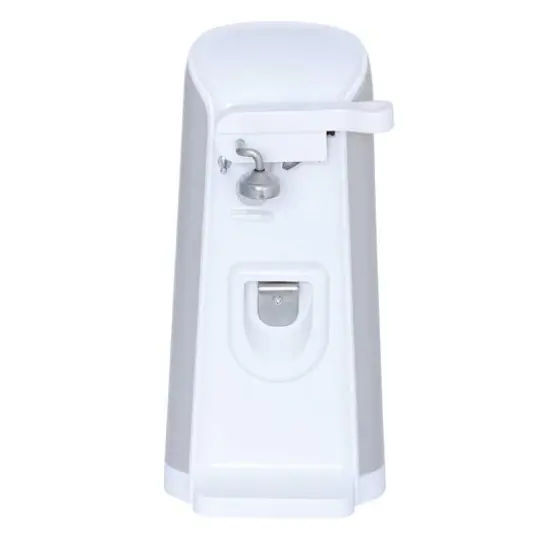 Brentwood White Tall Electric Can Opener with Knife Sharpener & Bottle Opener {6}