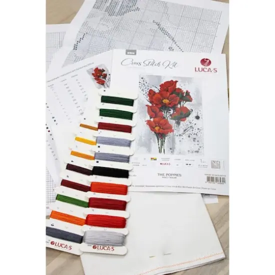 Luca-s The Poppies Counted Cross-Stitch Kit {3}