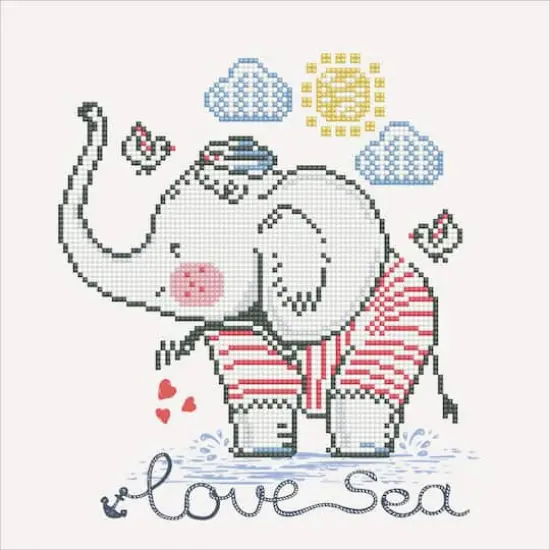 Diamond Dotz&reg; Intermediate Love Sea Diamond Painting Kit {1}