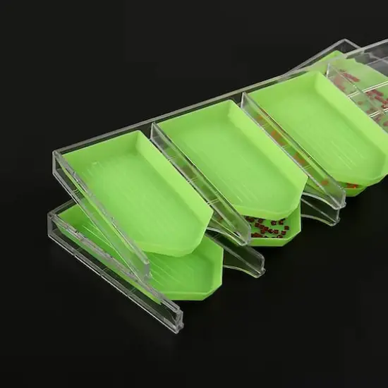 Sparkly Selections Green & Clear Diamond Painting Drill Tray, 2ct. {4}