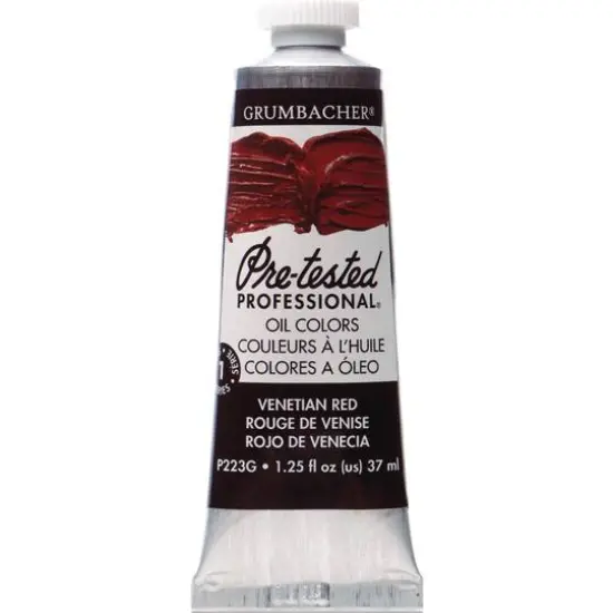 Grumbacher&reg; Pre-Tested Professional&reg; Oil Color Paint, 37mL Venetian Red {1}