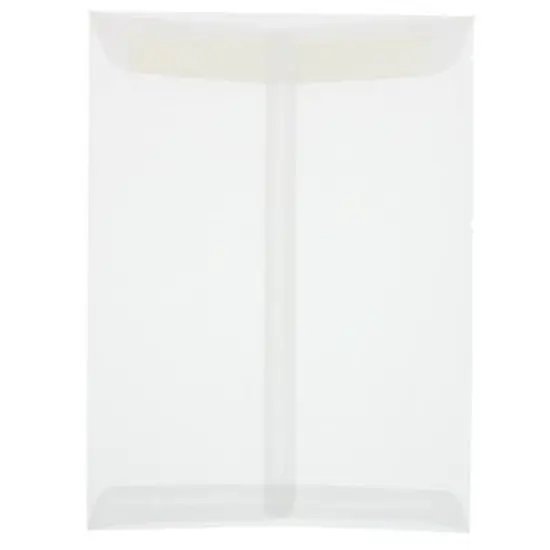 JAM Paper 9" x 12" Translucent Clear Vellum Envelopes {1}