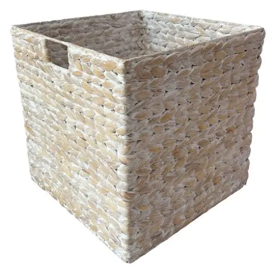 Large Whitewashed Cube Basket by Ashland&reg; {3}