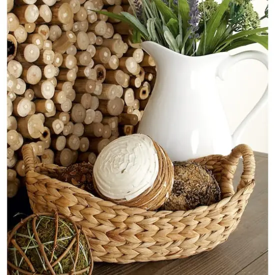 Brown Natural Seagrass Storage Basket Set {13}