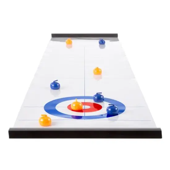 Toy Time Indoor Magnetic Roll Up Tabletop Curling Game {1}