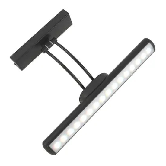 Rechargeable LED Wall-Mounted Gallery Light by Studio D&eacute;cor&reg; Black {7}