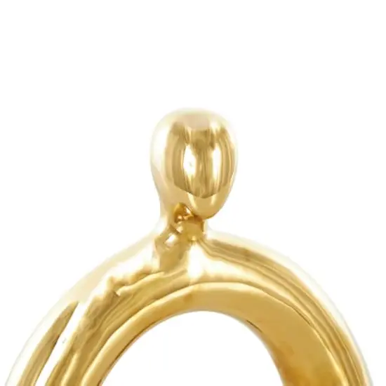 Abstract Arched Family Ceramic Sculpture Set Gold {4}