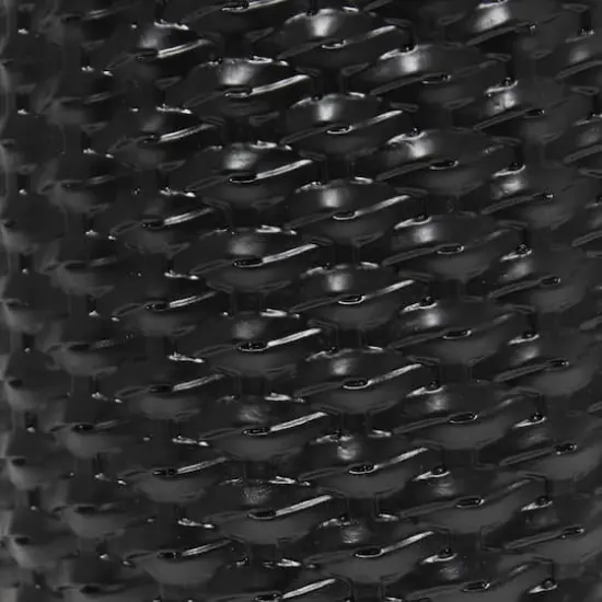 Simple Designs 20" Ceramic Purled Texture Table Lamp Black {8}