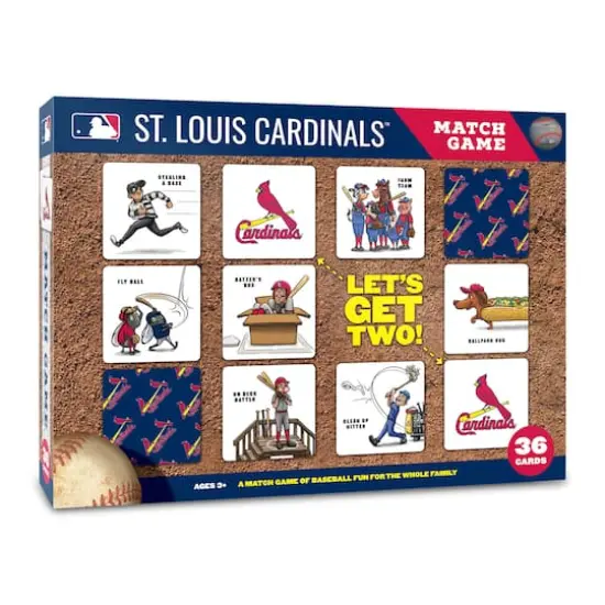 Major League Baseball Licensed Memory Match Game StLouis Cardinals {1}