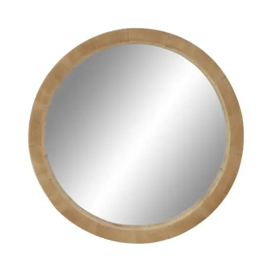 Brown Natural Framed Wall Mirror {1}