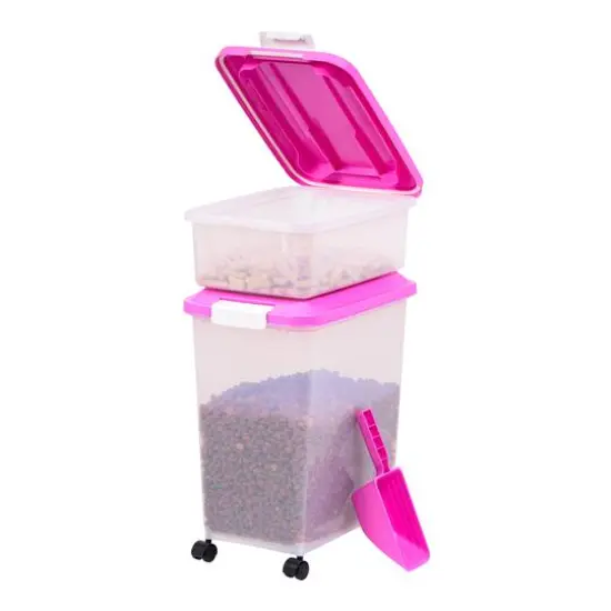 Iris&reg; Pink Airtight Container Set with Buckle Lids {12}