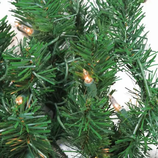 28" Pre-Lit Windsor Pine Artificial Christmas Swag {3}