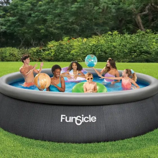 Funsicle 13ft. QuickSet Designer Pool Above Ground Inflatable Pool Set {3}
