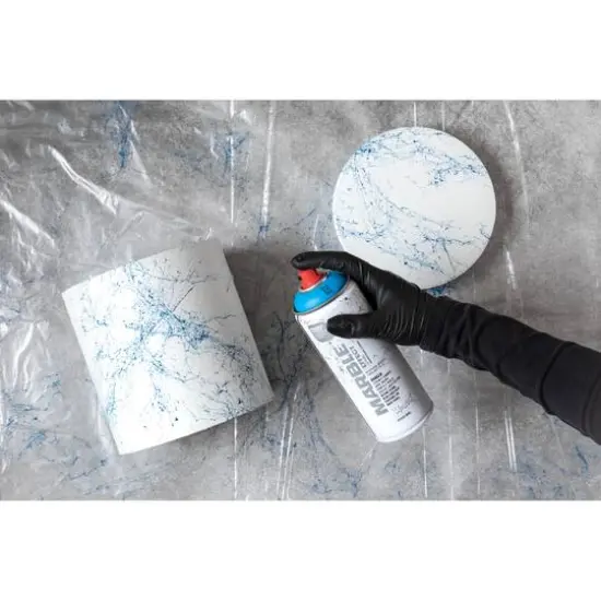 Montana&trade; Cans Marble Effect Spray Paint, 400mL Blue {6}