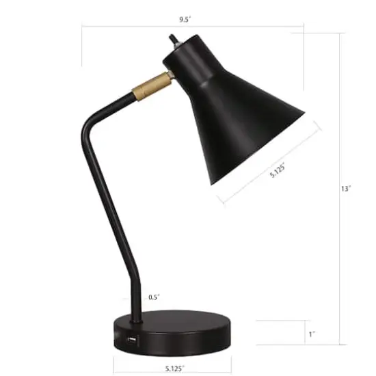 13" Desktop Lamp by Ashland&reg; Black {5}